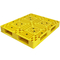 Ελαφριές HDPE κίτρινες πλαστικές παλέτες 120x100x15cm παλετών πλέγματος