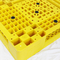 Ελαφριές HDPE κίτρινες πλαστικές παλέτες 120x100x15cm παλετών πλέγματος
