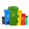 Πράσινο HDPE πλαστικό υπαίθριο πλαστικό σκουπιδοτενεκές σκουπιδοτενεκών 100L 120L ροδών