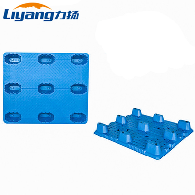HDPE ενιαία δευτερεύοντα 9 πόδια που συσσωρεύουν τις πλαστικές παλέτες μεταφορών αποθηκών εμπορευμάτων