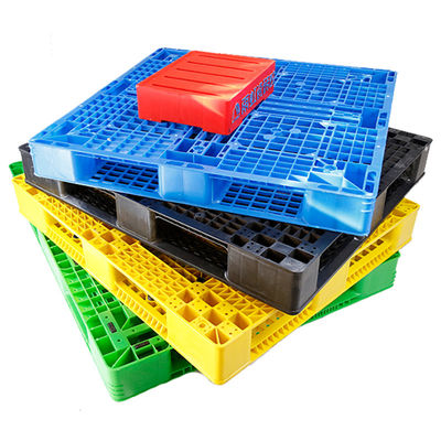 Μεγάλο HDPE τέσσερις τρόπων εισόδων διπλός Stackable αντιστρέψιμος παλετών πλευρών ευρο- πλαστικός
